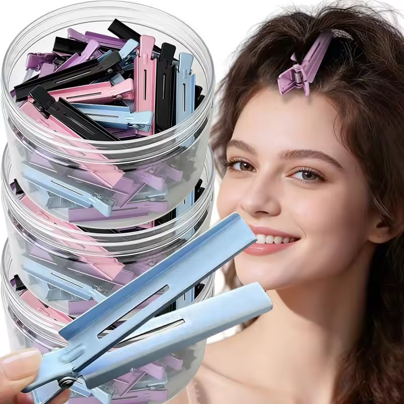 No-Trace High Cranial Top Clip / Top Hair Root Volumizing Clip / Face Washing Duckbill Clamps