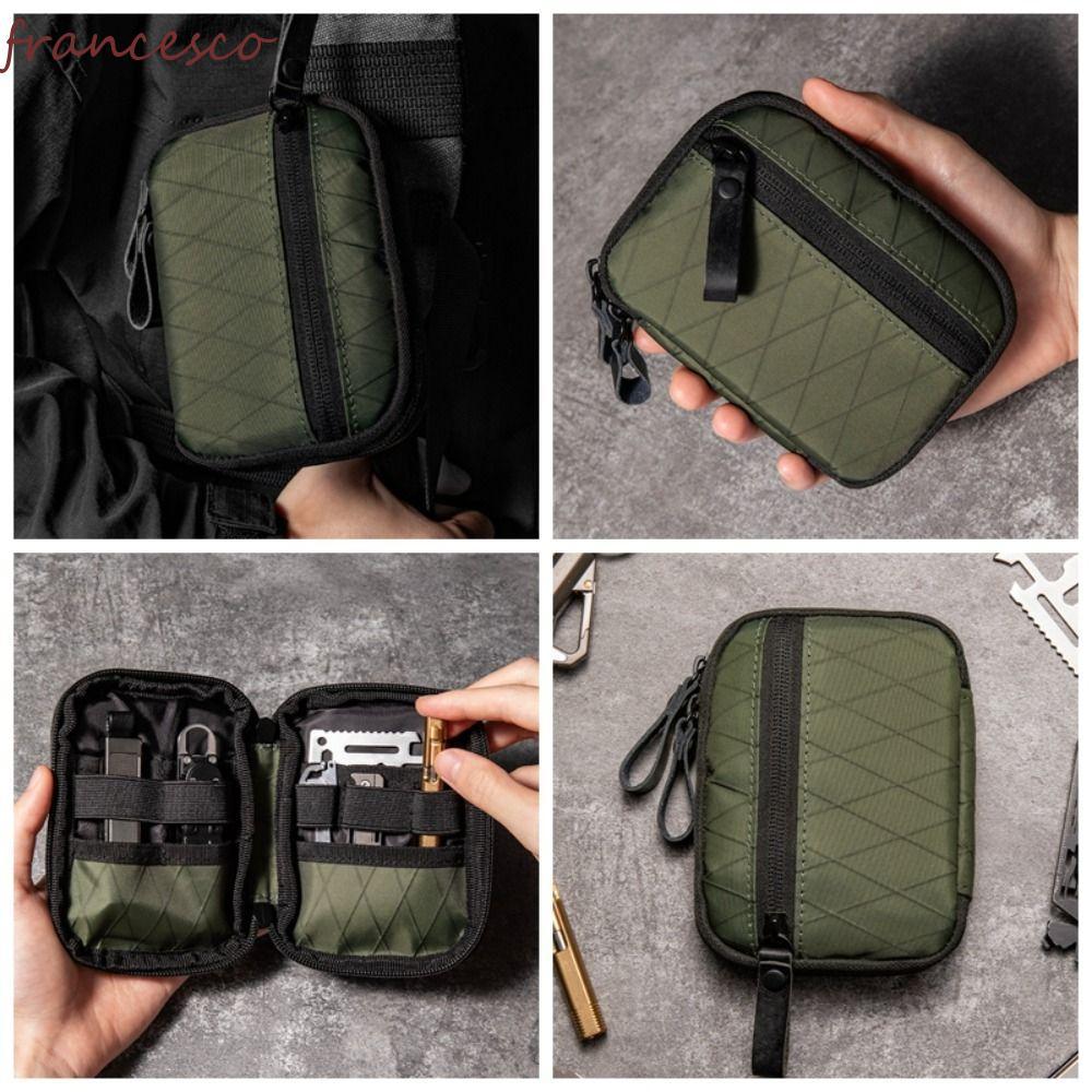 FRANCESCO EDC Pocket Organizer, Multifunctional Waterproof EDC Wallet Pouch, Portable Sundries Bag N