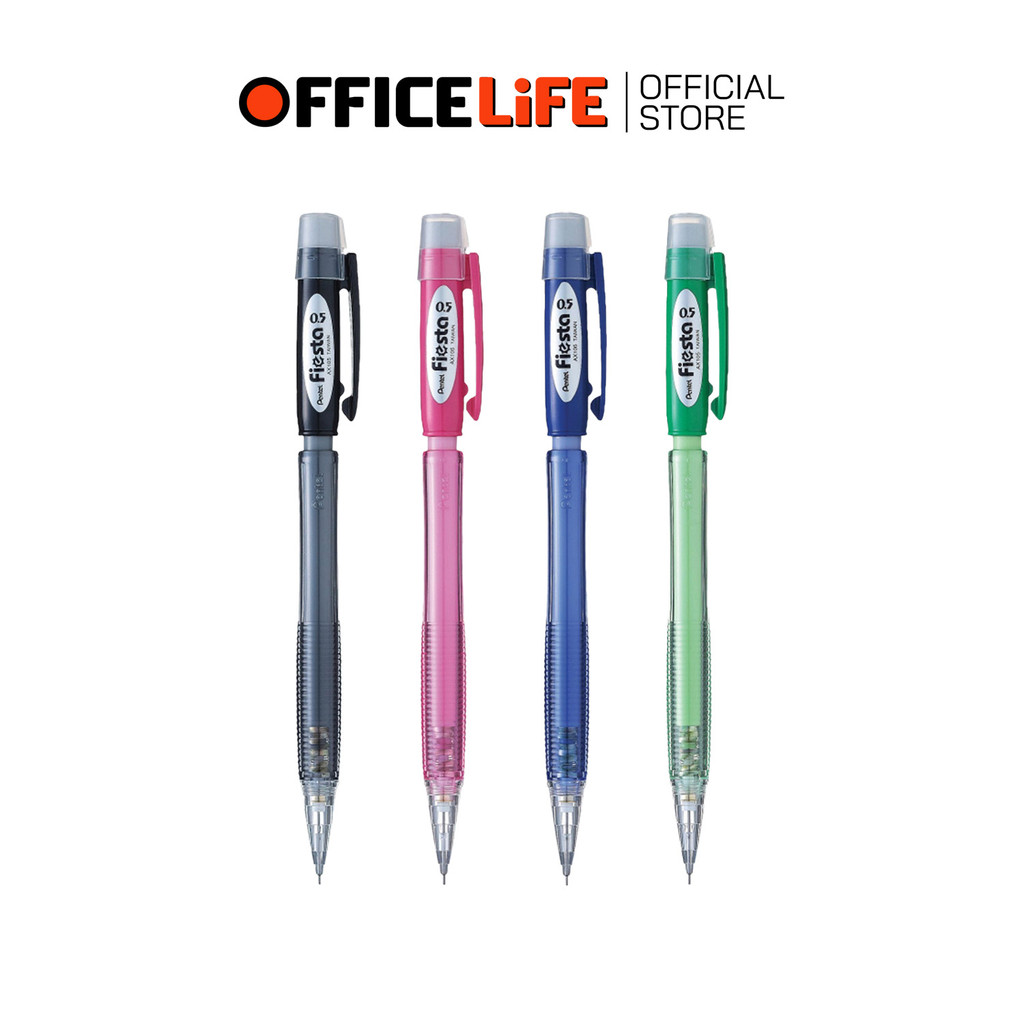 Pentel (เพนเทล) ดินสอกด ดินสอ รุ่น Fiesta AX105 ขนาด 0.5 มม. ( 1 แท่ง )