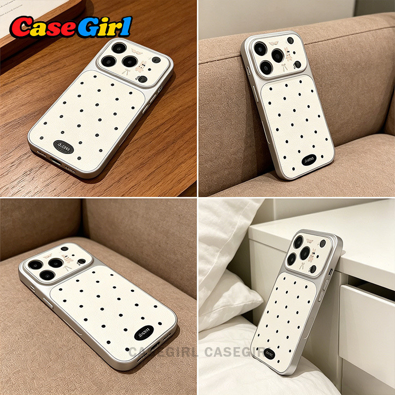 เคสไอโฟน iPhone 15 14 13 11 12 16 17 Pro Max 16 14 15 Plus คิ้วฮิต ลายจุดด่างดำกระต่ายน่ารัก อินส์ กันกระแทก