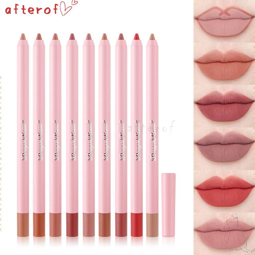 AFTEROF Lipliner Pencil, Waterproof Natural Outline Lip Contour Line Lip Liner, Velvet Matte Velvet 
