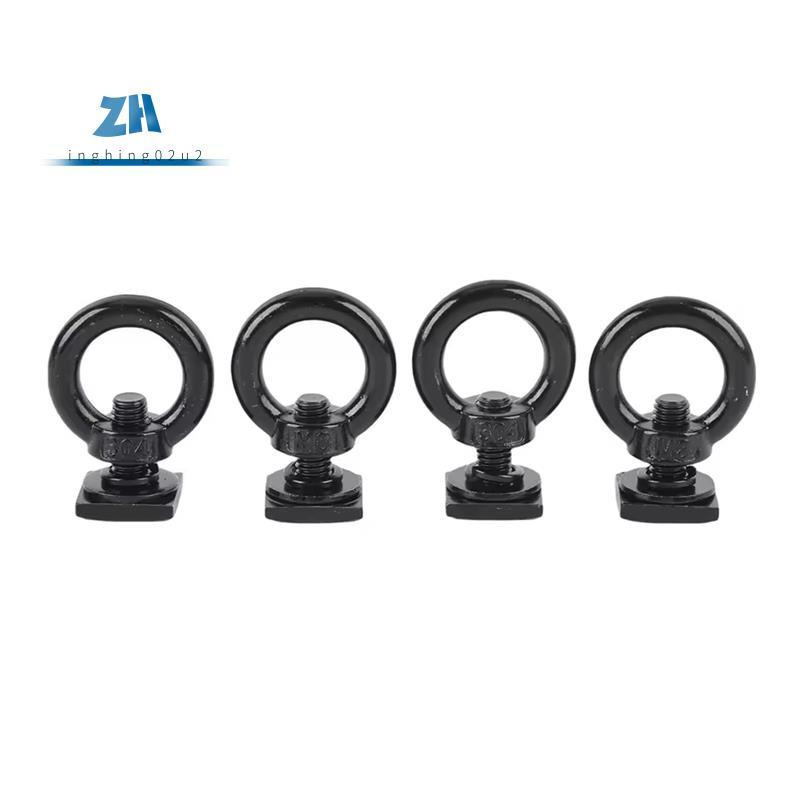 4 ชิ้น T Bolt Eye Nut Kit สแตนเลส T Track Mount Tie Down สําหรับถือตาข่ายสินค้า