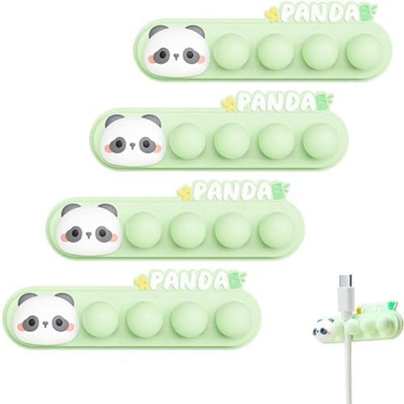 Multicolor Round Cable Clips, Self-Adhesive Cord Organizer, Silicone Cable Management Holder for Hom