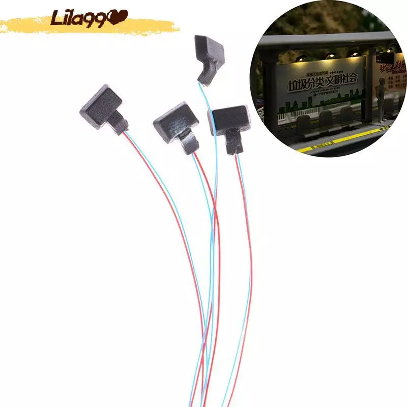 ไฟสปอตไลท์ LED 3V 1:87 Ho Scale โมเดลป้ายโฆษณาสถาปัตยกรรม