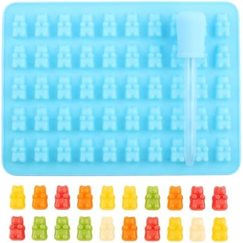 50 Cavity Gummy Bear Silicone Candy Molds For Gummy Candy Chocolate