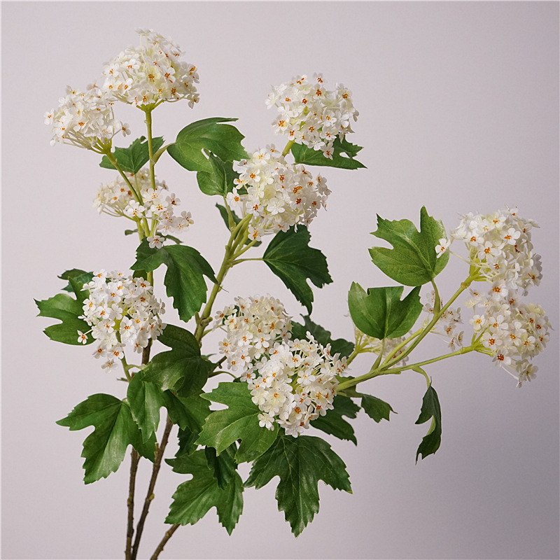 仿真花-自然风仿真花雪球小碎花绣球花婚庆假花新娘手捧花束配花软装插花260507 Artificial Flowers - Natural Style Artificial Flowers Snowb