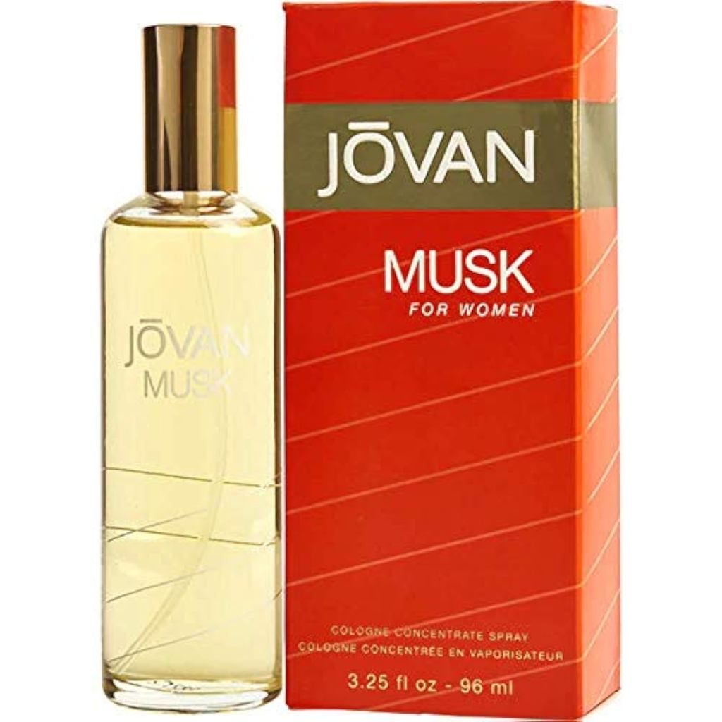 Jovan Musk สําหรับผู้หญิง สเปรย์เข้มข้นโคโลญจน์ 3.25 ออนซ์