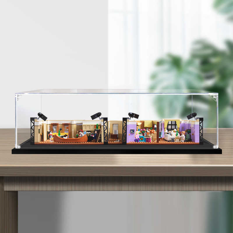 [กล่องแสดงโปร่งใส] กล่องแสดงอะคริลิคฝาครอบแก้วใสเหมาะสําหรับ LEGO LEGO Old Friends Apartment 10292 ก