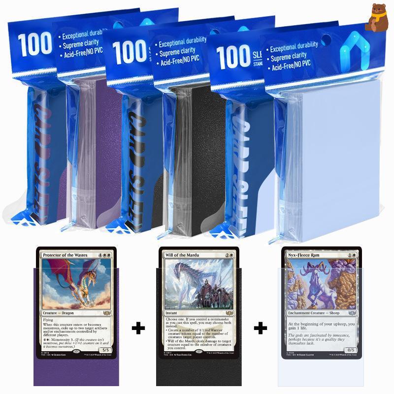[TA] ปลอกการ์ดแมตต์ระดับพรีเมียม 100 ชิ้น (66x91 มม.) สําหรับเวทย์มนตร์: The Gathering,Pokemon,TCG T