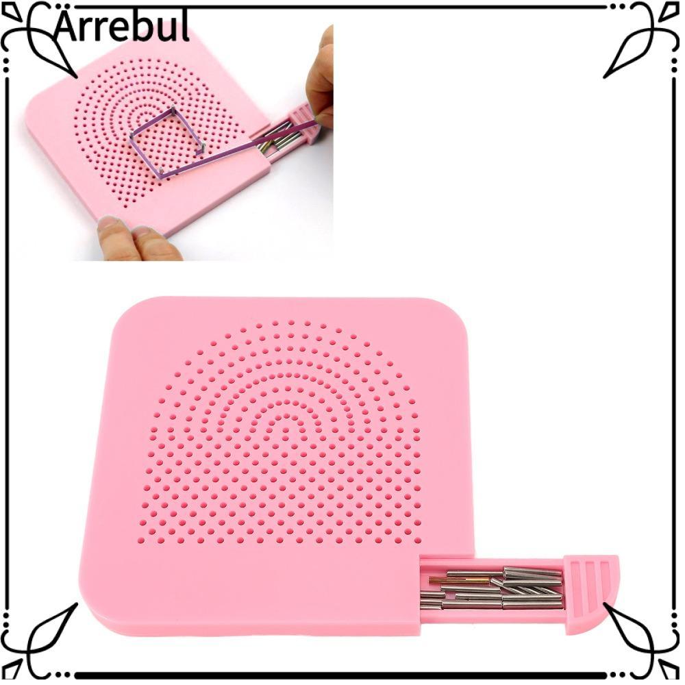 ARREBUL Quilling Guide Board,พร้อม Pins พร้อมลิ้นชักเก็บกระดาน Quilling,เครื่องมือ Quilling Winder B