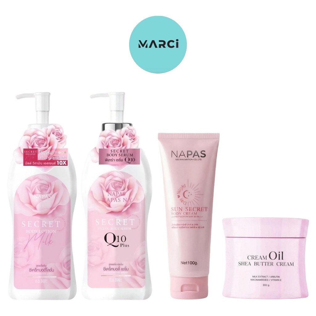 [1 ขวด] แท้💯 Napas Secret Body Lotion โลชั่นนมหอม / เซรั่มพิเทร่า / กันแดดนมหอม [เลือกสินค้า]