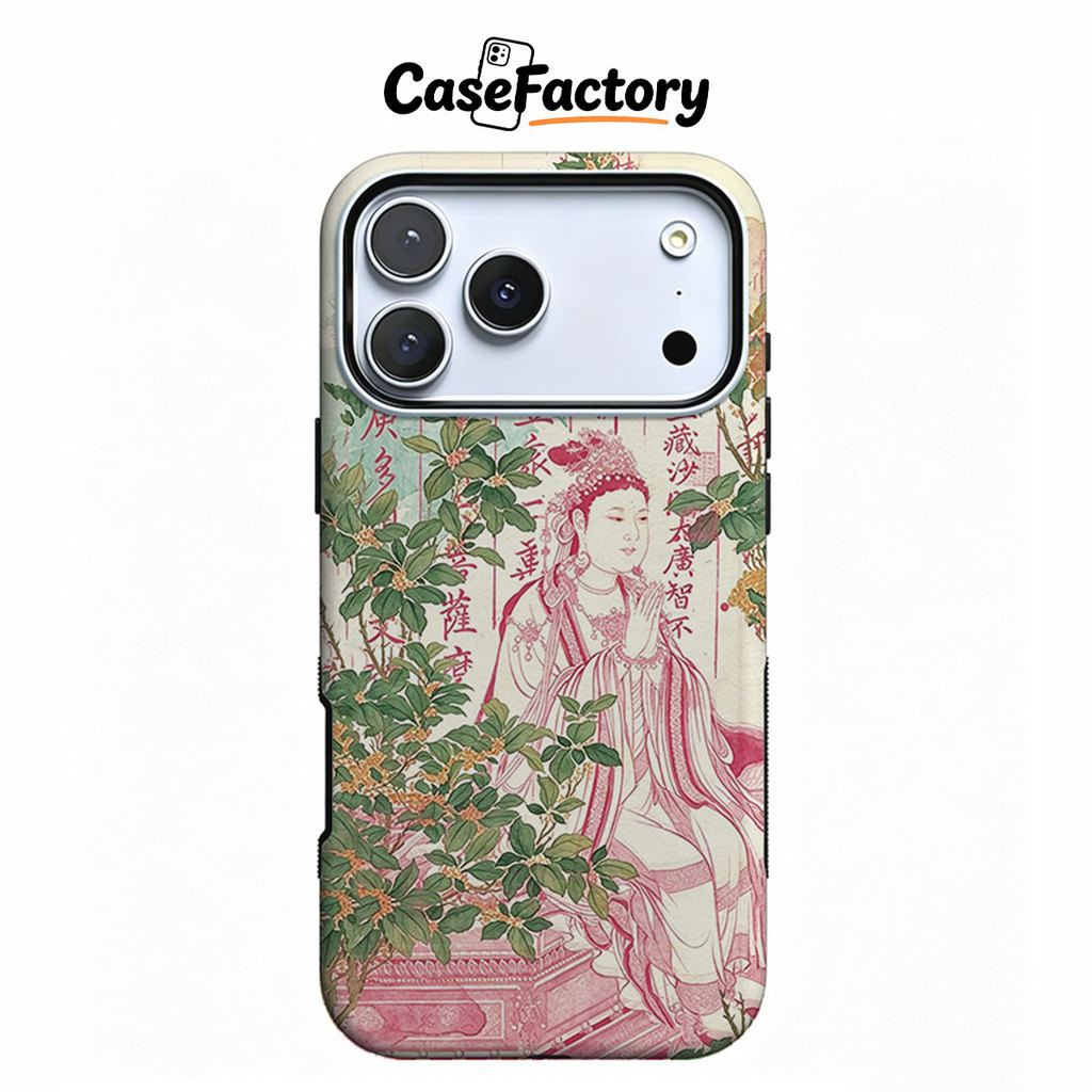 เคสไอโฟน ลายพระโพธิสัตว์ ศิลปะ เคสแข็ง iPhone 11/12/13/17ProMax/17Pro/16/15