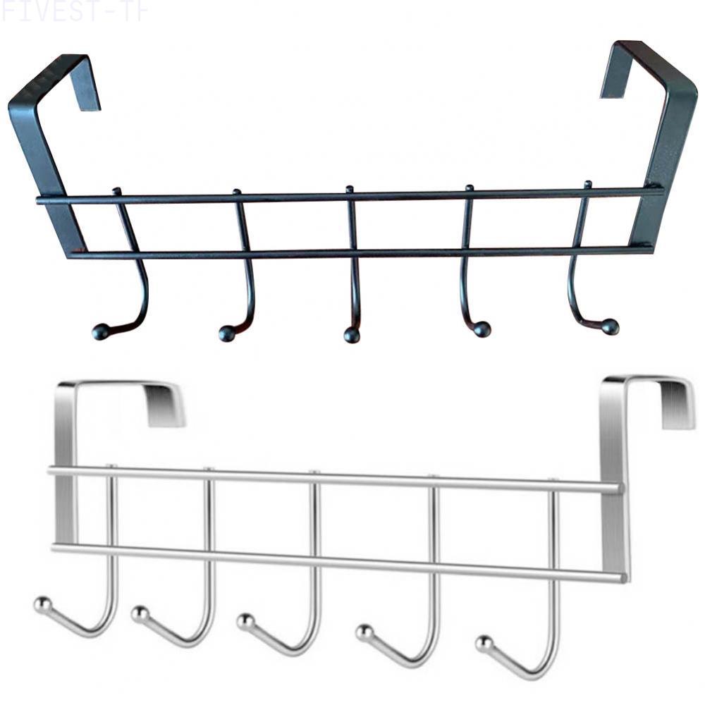 ⭐FIVESTARS⭐Practical and Functional Stainless Steel Clothing Hanger Rack with 5 Hooks