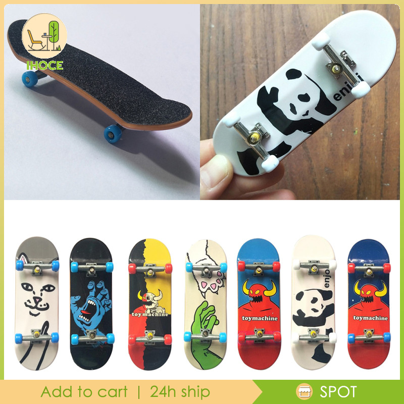 [Ihoce] Fingerboard Fingerboard Hand Skateboard Cast to Plastic Fun Toy for Kids
