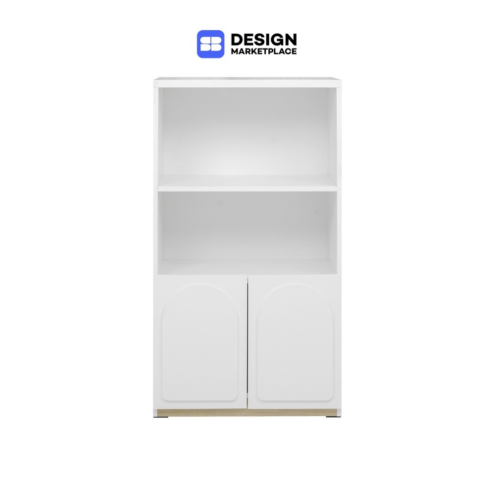 SB Design Square ตู้สูง KC-PLAY รุ่น NORDIS/CT60 cm. สีขาว-ลินเบิร์ก (60x40x110 ซม.)  แบรนด์ KONCEPT FURNITURE