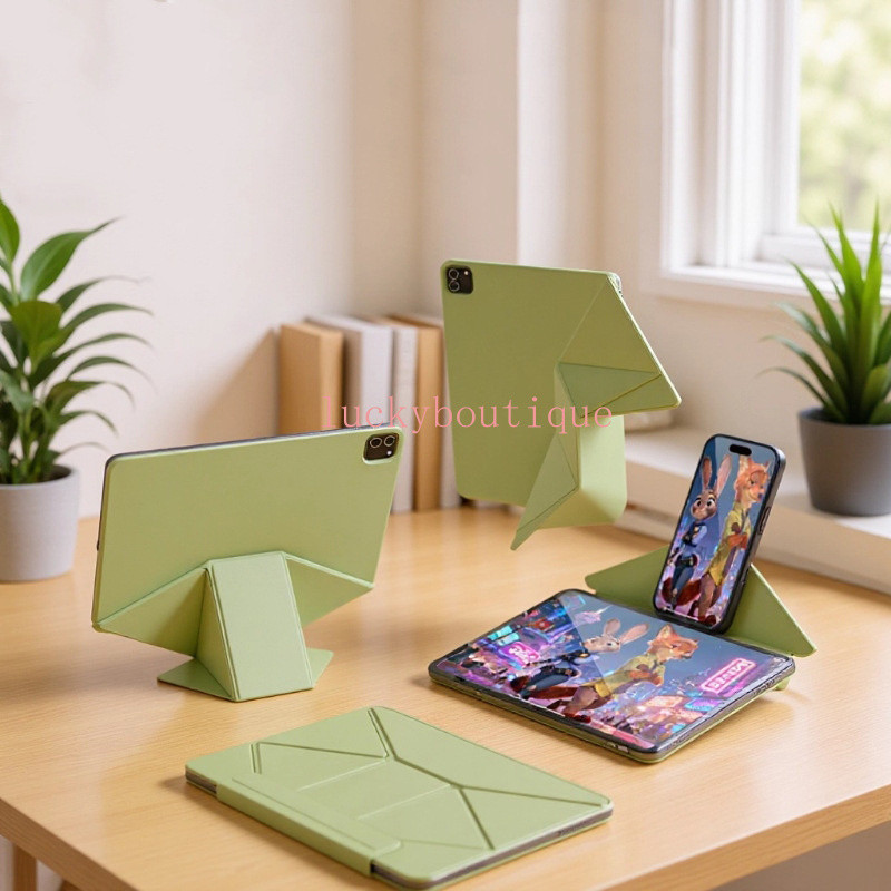 เคส iPad ที่หนีบสองด้านแม่เหล็กไร้ขอบสําหรับ iPad M2/M3/M4 Air 6/7/8 (11นิ้ว) 2024-2026 air 4 ไอแพด air 5 Air 13 นิ้ว Pro 13 pro 12.9 pro 2 3 4 5 11 นิ้ว เคสไอแพด gen 10 11th A16 Mini 6 mini 7 เคสยึดเพิ่มความสูงแม่เหล็กพร้อมกระเป๋าปากกาแบบถอดได้