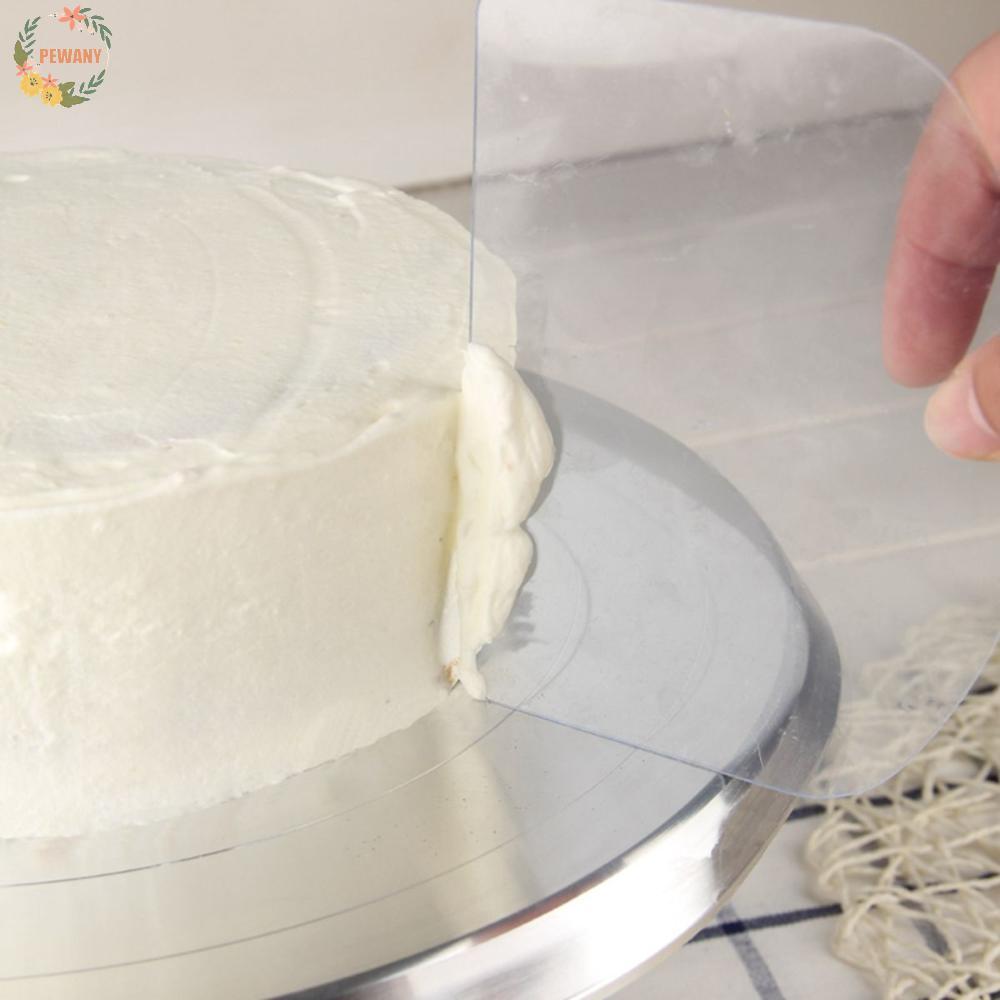 PEWANY เค้ก Scraper Frosting โปร่งใส 10 ชิ้นพลาสติก Pastry DIY เครื่องมืออบ