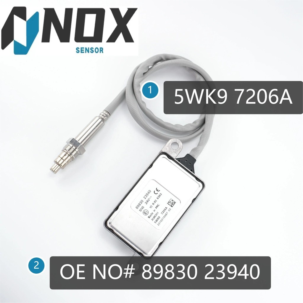 ส่วนดีเซล 24V เซ็นเซอร์ Nox 5WK9 7206A เซ็นเซอร์ออกไซด์ไนโตรเจน 8983023940 สําหรับรถบัสรถบรรทุก Isuz