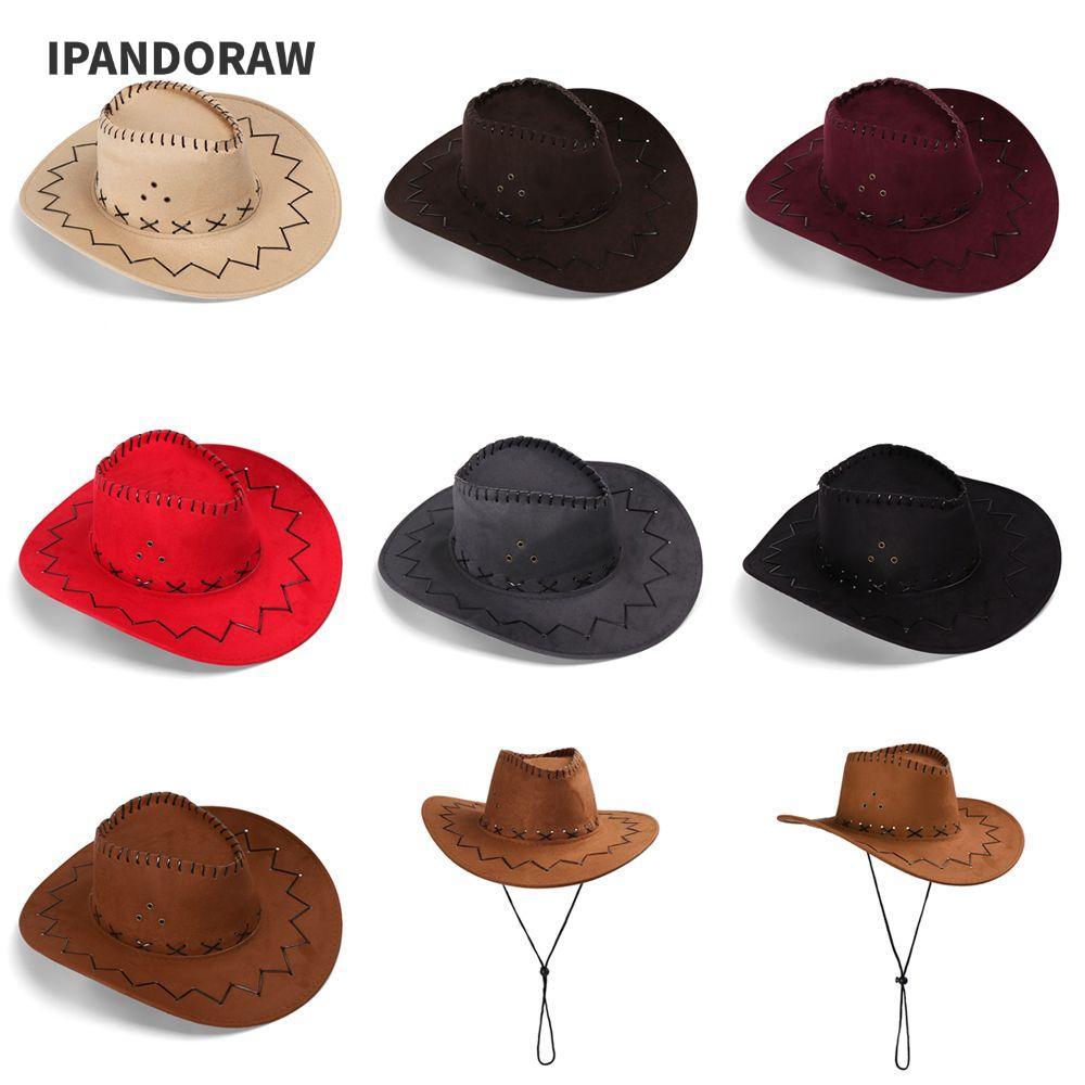 หมวกคาวบอย IPANDORAW ดีไซน์แฟชั่น ทำจากโพลีเอสเตอร์นุ่ม
