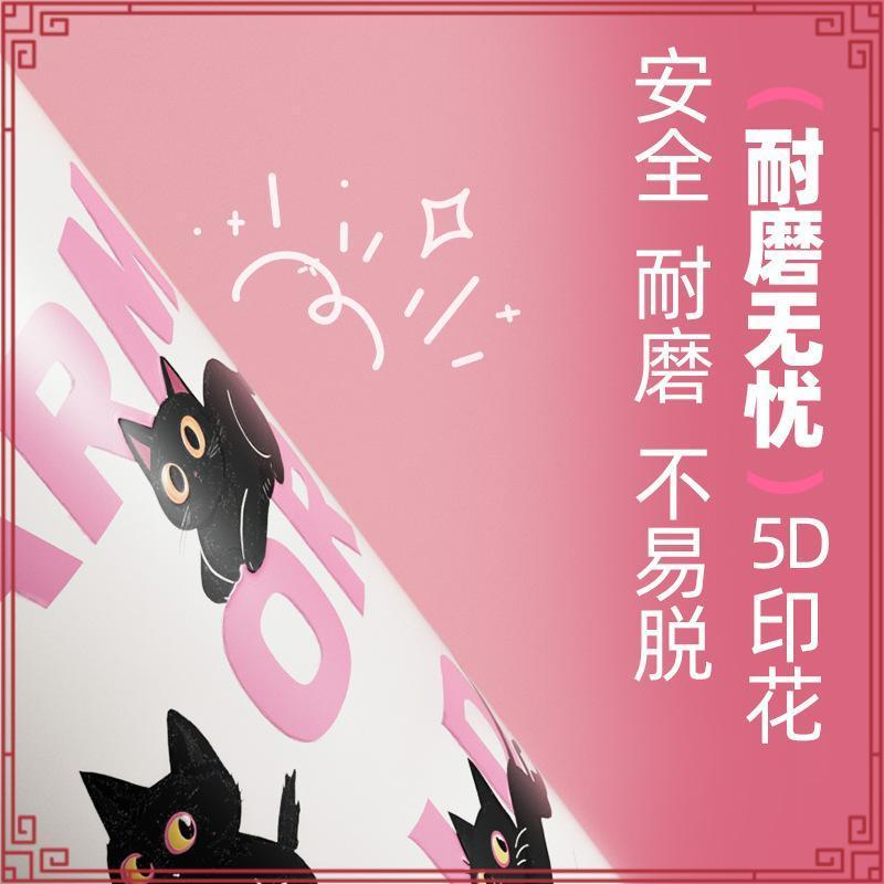 QCOOL แก้วน้ำลายการ์ตูน 880ml วัสดุสแตนเลส 304+316 เคลือบเซรามิก ดื่มได้ทั้งร้อนและเย็น แก้วน้ำเก็บอ