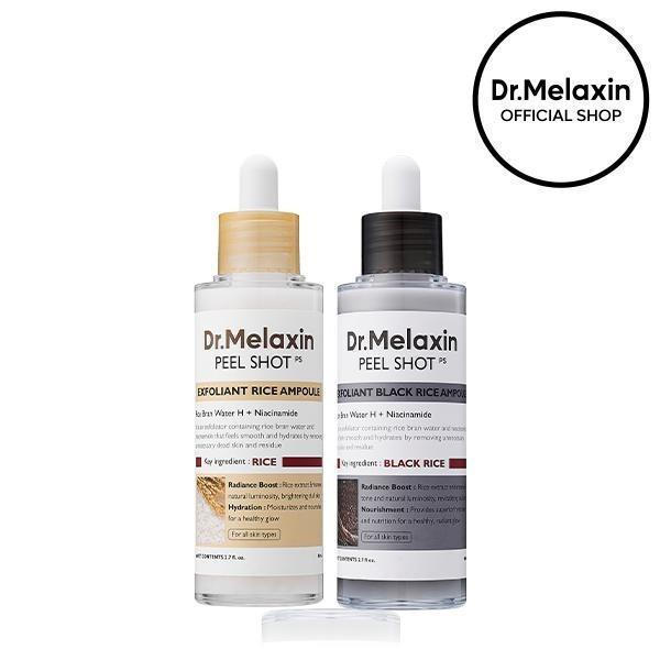 [ดร. Melaxin Official] Rice Shell Brightening Essence ขวดคู่-Essence สําหรับ Brightening, Exfoliatin