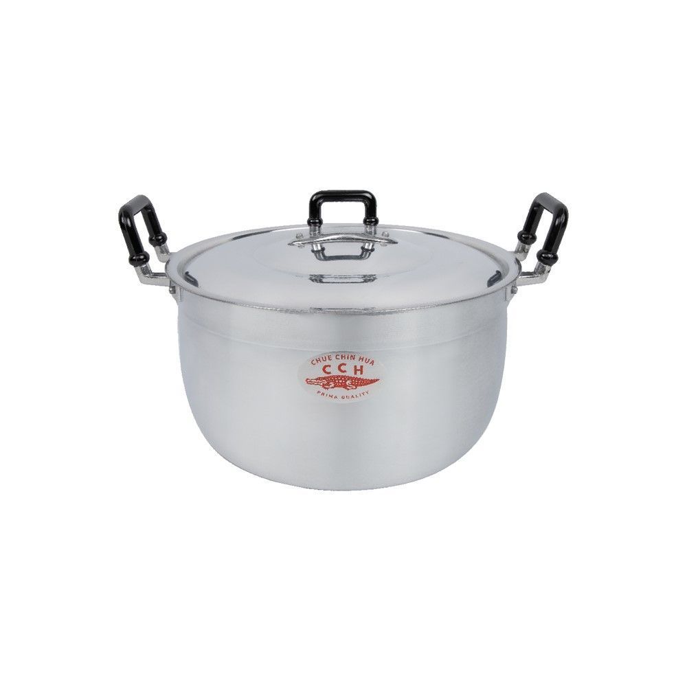 จระเข้ หม้อข้าวอลูมิเนียม 22 ซม. CROCODILE ALUMINIUM COOKING POT 22 CM.