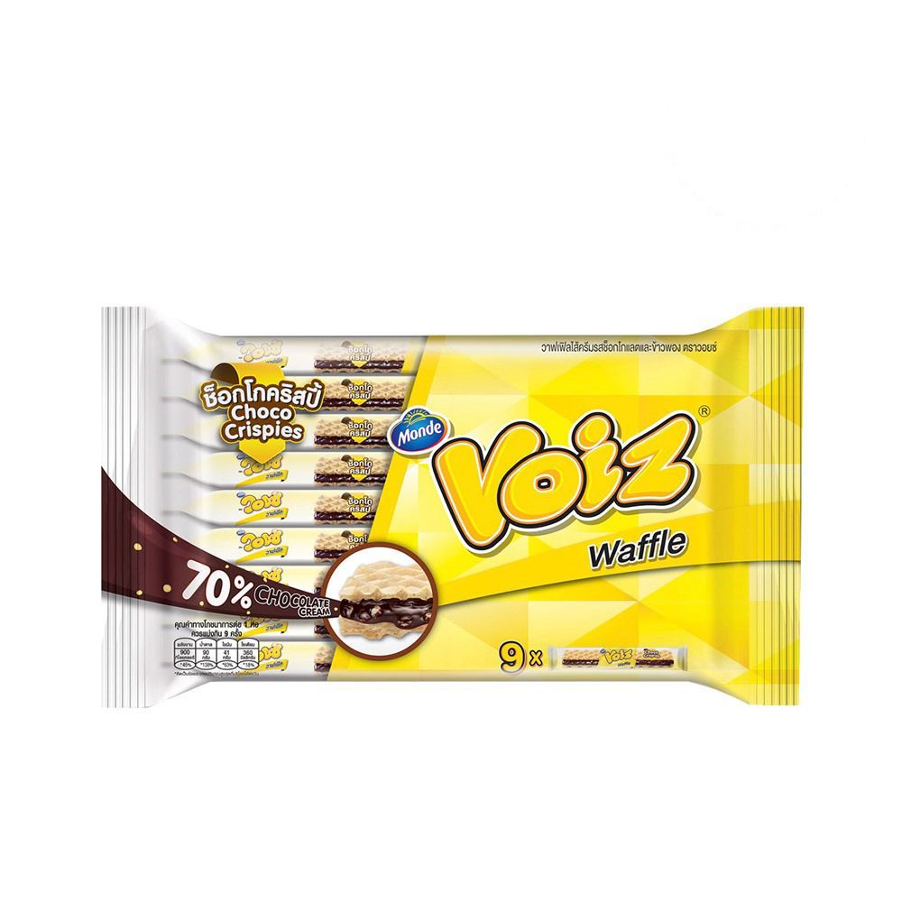 [สินค้าส่งด่วน] วอยซ์วาฟเฟิ้ลครันซ์ช็อกโกคริสปี้ 21กX12 VOIZ WAFFLE CRUNCH CHOCO CRISPY21G.X12
