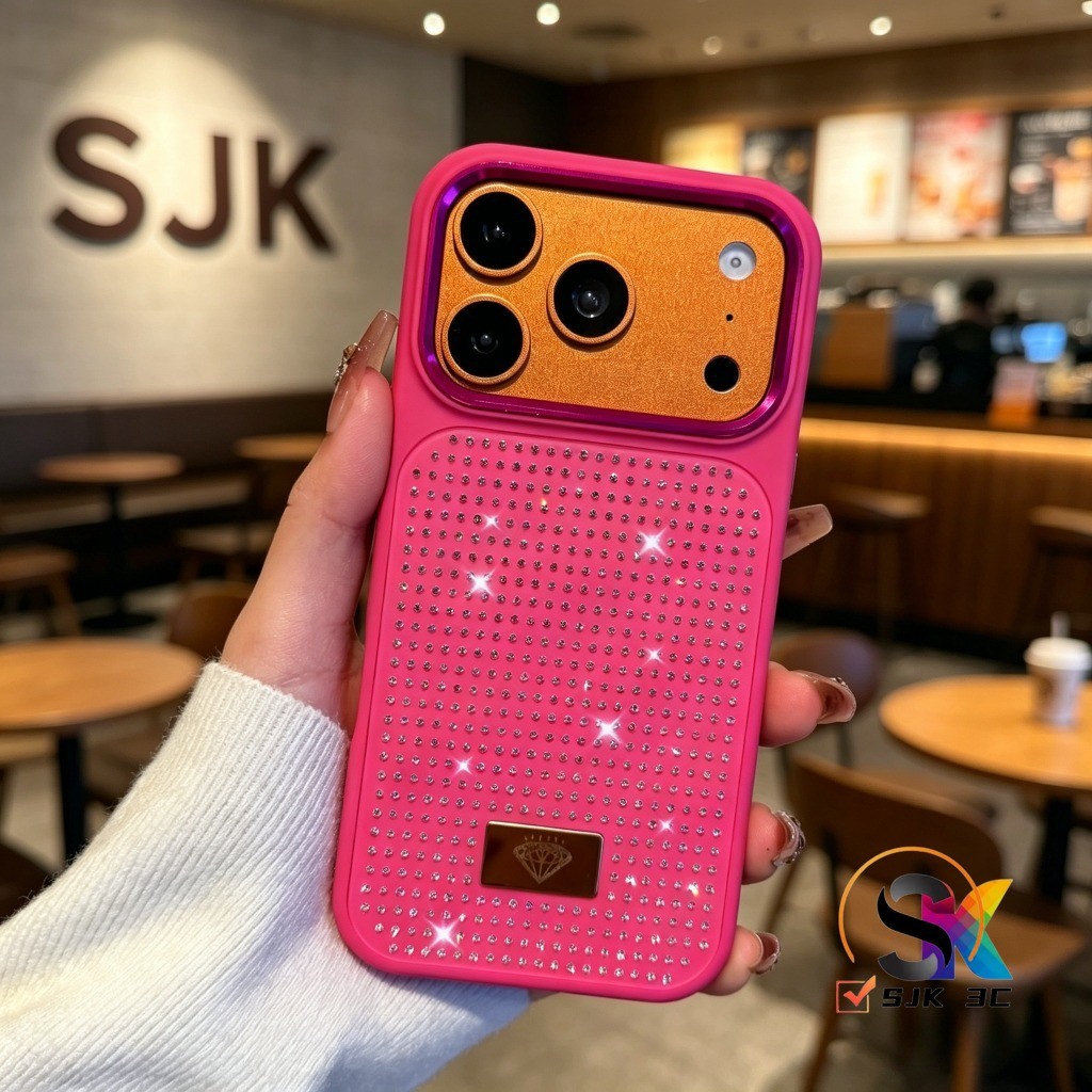 หรูหราเพชรเคสโทรศัพท์สําหรับiPhone 13 14 15 16 Pro Max 12ProMaxปลอกกันชนTPUนุ่มกันกระแทกGlitterเคสโทรศัพท์ฝาครอบ