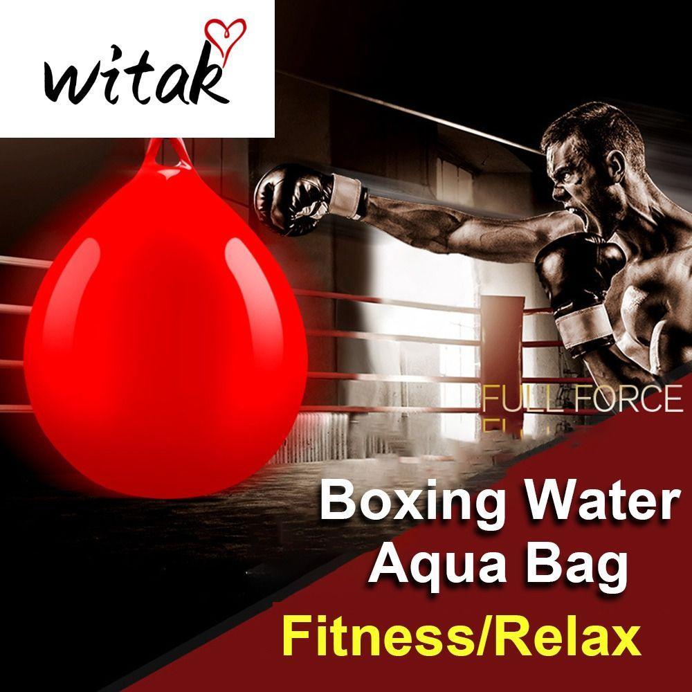 WITAK Aqua Punching Bag, Red Heavy Duty Boxing Water Aqua Bag, Boxing Practice Hanging PVC Tie Speed