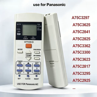 NiLANK รีโมทคอนโทรล Panasonic เครื่องปรับอากาศรีโมทคอนโทรลระบายความร้อนเดี่ยว A75C3716 A75C3297