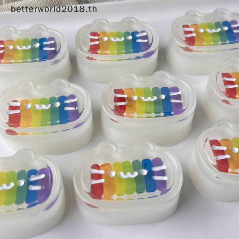 [bet] น่ารักนุ่ม Squishies Rainbow ขนาดเล็กแมวบีบของเล่น Antistress Taba Squishу เด็กสาวของเล่นของขวัญความเครียด Ball ของเล่นประสาทสัมผัสสําหรับผู้ใหญ่ [TH]