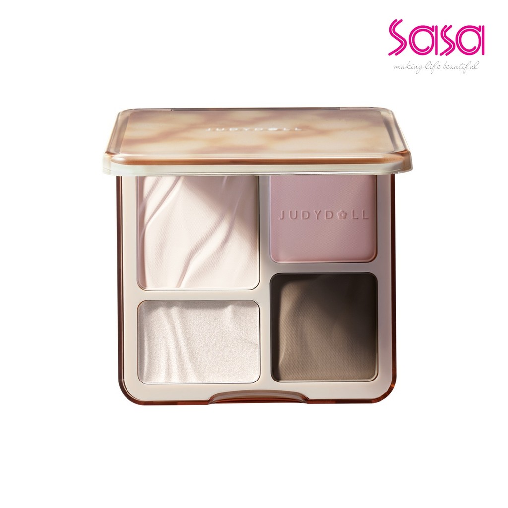 Judydoll 2 IN 1 Highlighter Contour Palette (04) (1pc)