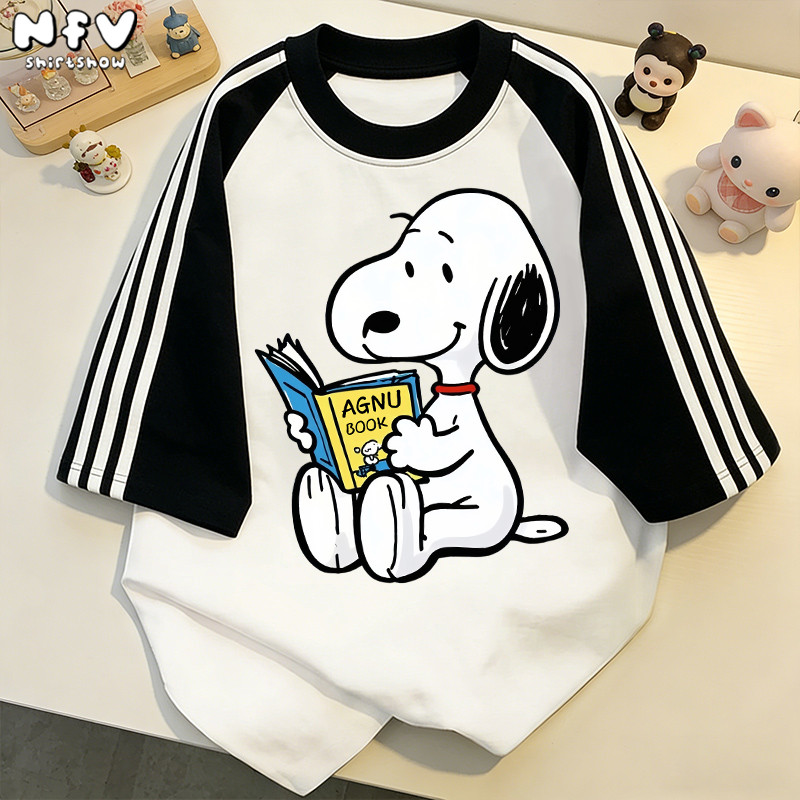 【จัดส่งตลอด 24 ชั่วโมง】NFV มาใหม่🐶ลวดลายสุนัขน้อย เสื้อยืดผู้หญิงสไตล์เกาหลี ทรงหลวม oversize YG1311