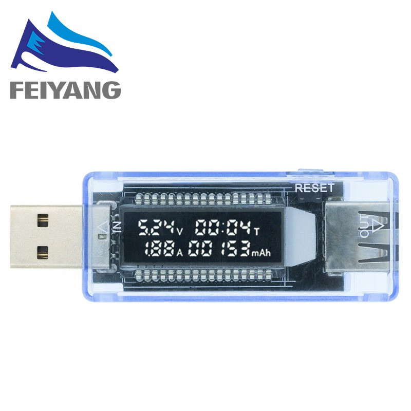 USB TESTER KEWEISI KWS-V20 USB VOLTAGE METER USB CURRT METER ที่ชาร์จโทรศัพท์