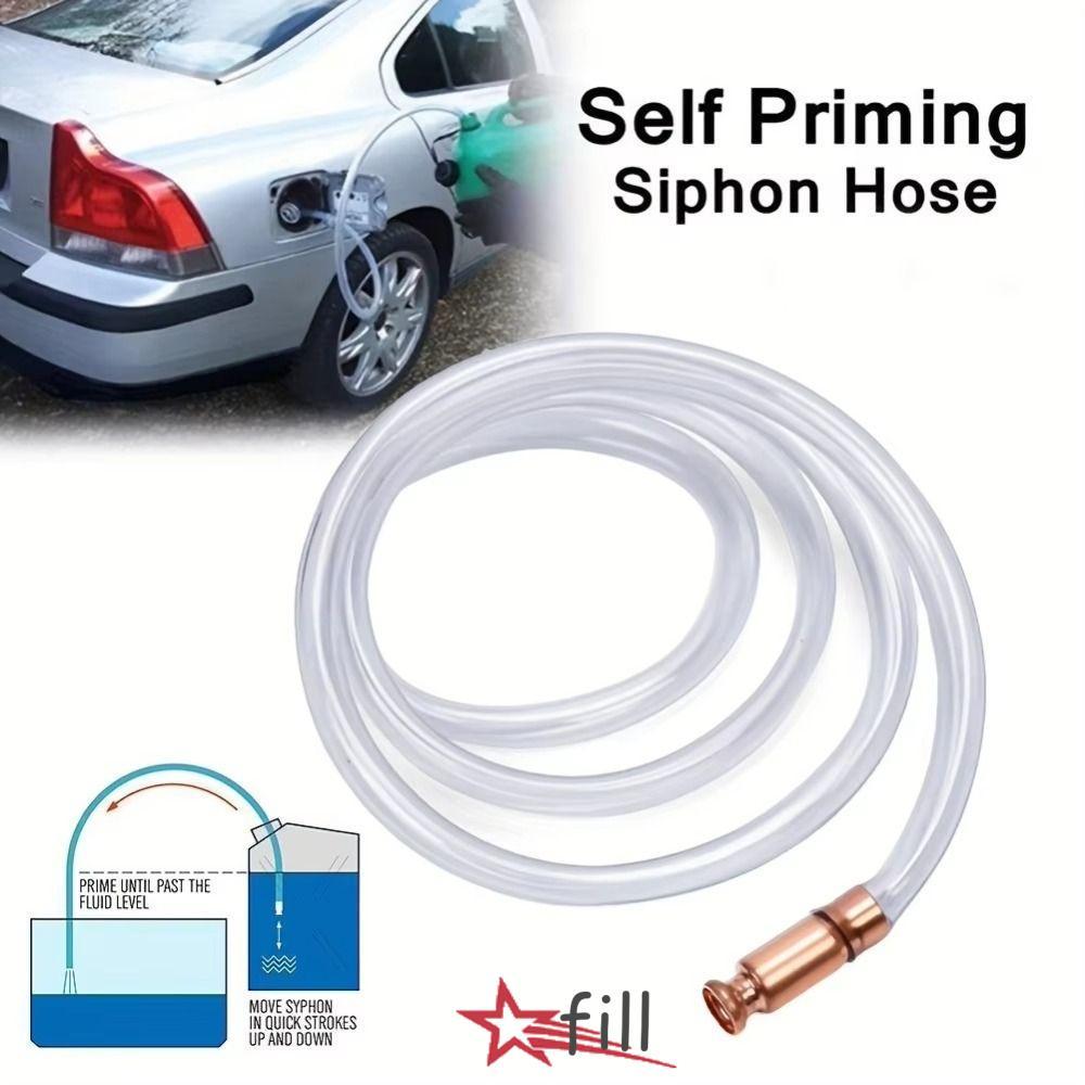 FILL Siphon ท่อ, ความยาว 1-5M Transparen Safety Self Priming Siphon, แก๊ส Siphon Multi-Purpose Self Priming Tube เบนซิน/แก๊ส//น้ํา Transfer