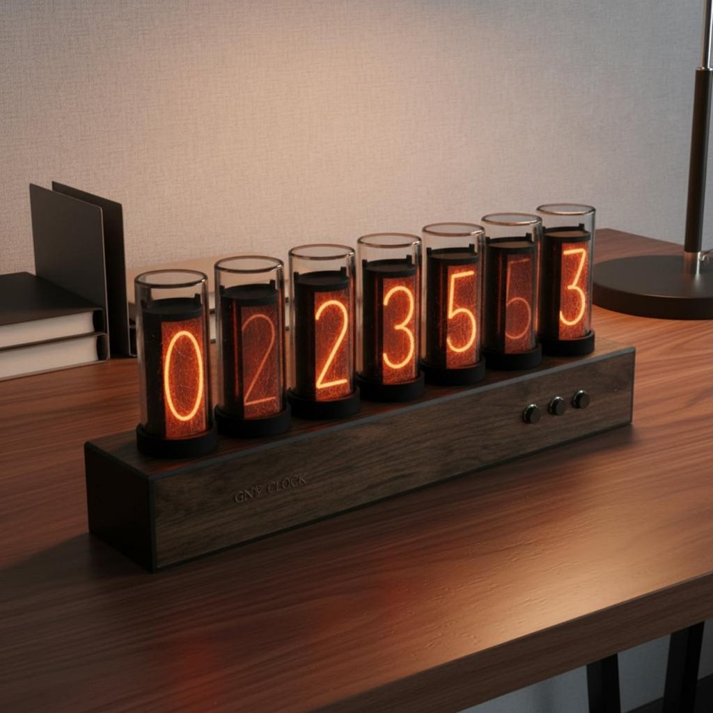 USB Powered Nixie Tube Clock Power-Power-down Memory Retro Digital Clock การออกแบบกาวสําหรับผู้ที่ชื