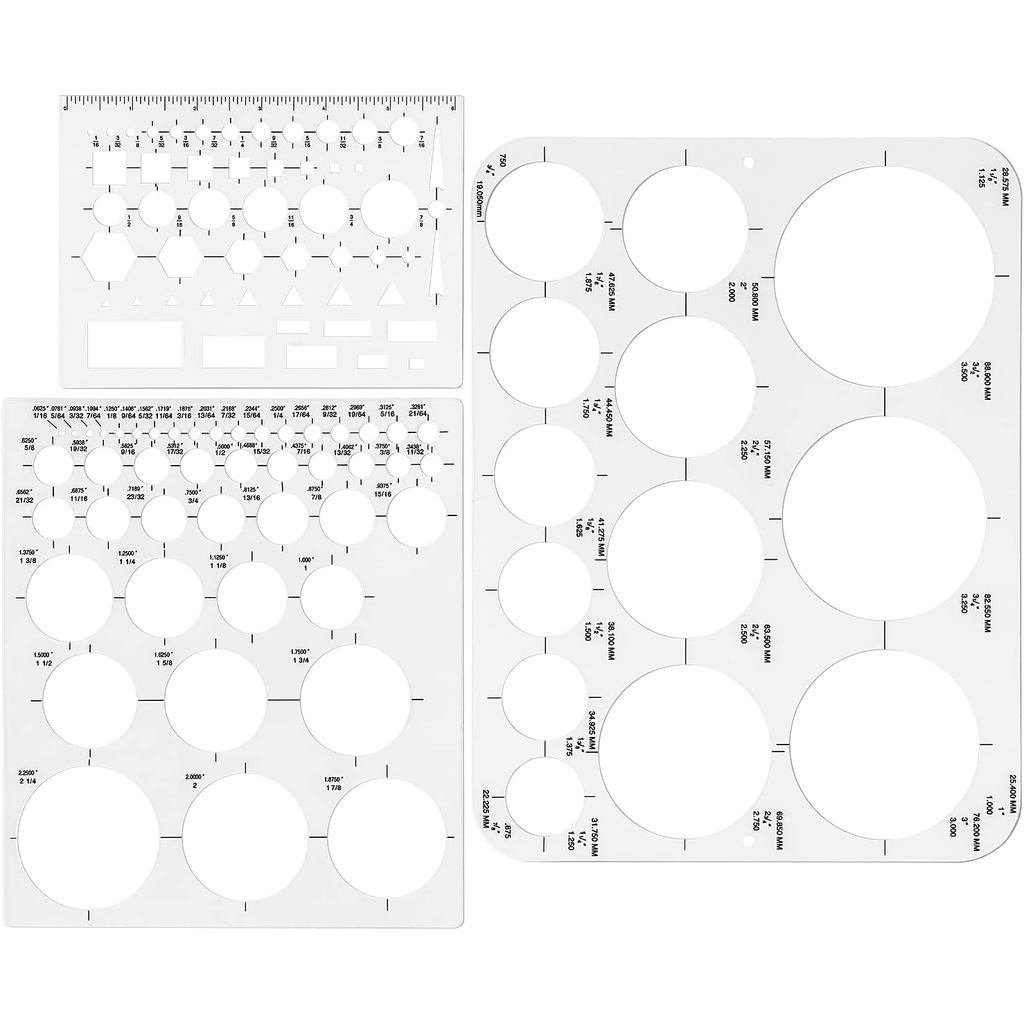 Tamaki Circle Template Circle เทมเพลตลายฉลุทรงกลมสําหรับร่างสํานักงานและโรงเรียนอาคารฟอร์มภาพวาดแม่แ