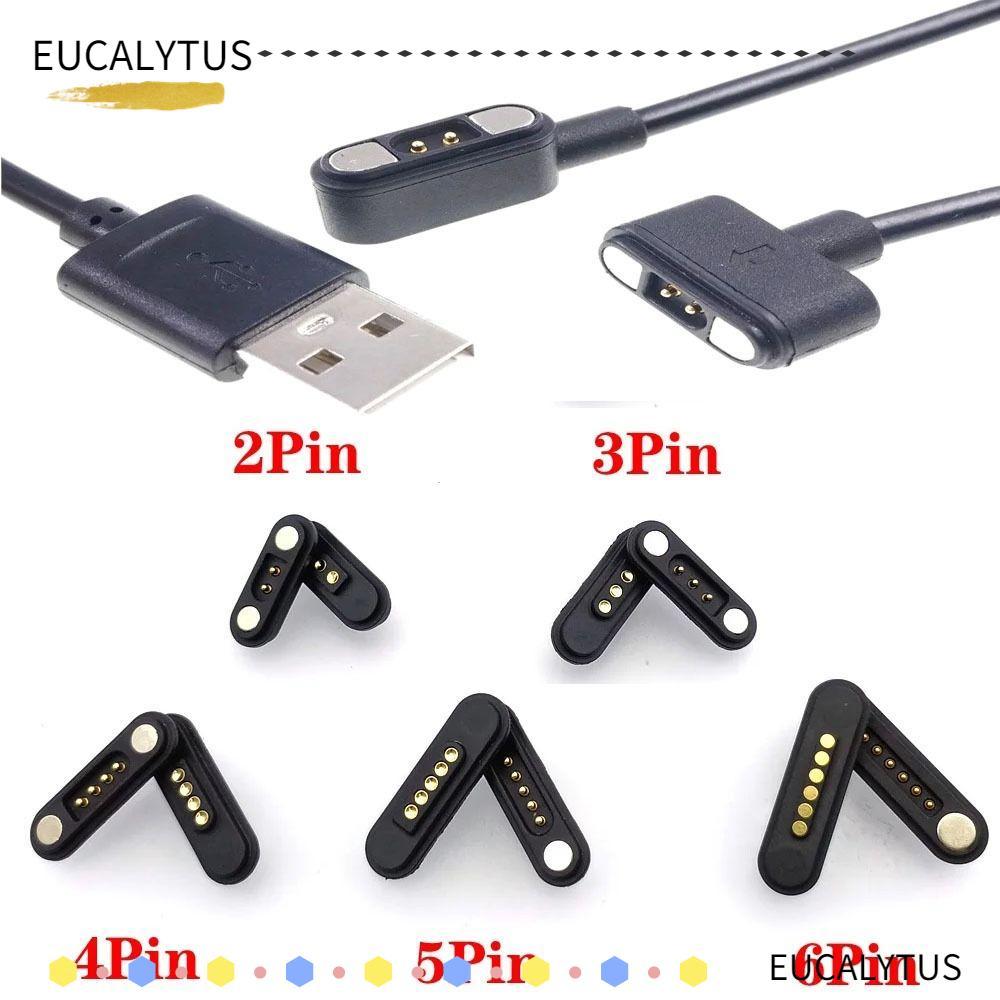 EUCALYTUSTH Pogopin Magnetic Connector, 2A High Current DC Magnetic Pogo Pin Connector, 2Pin 3Pin 4P