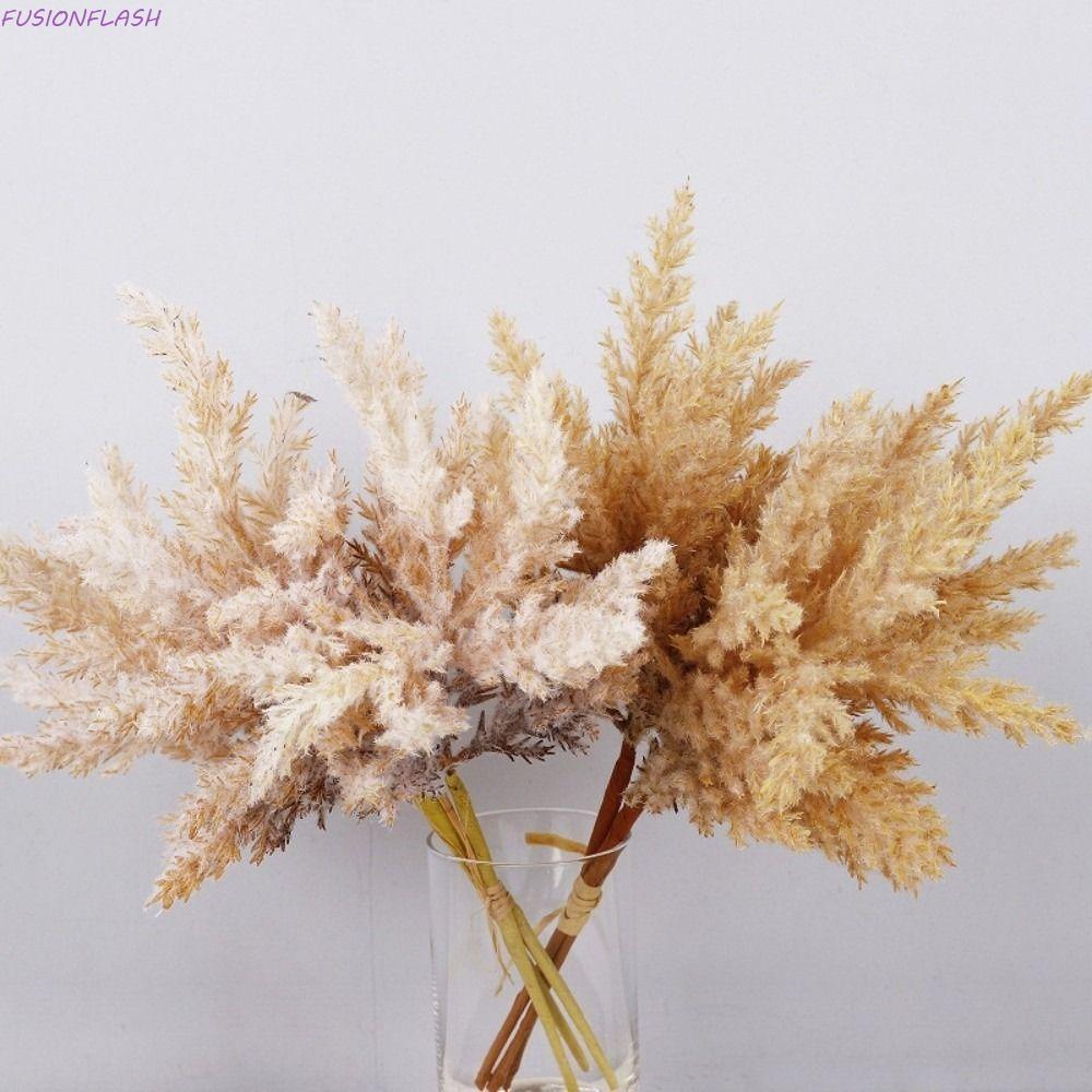 FUSIONFLASH กกแห้งประดิษฐ์,สไตล์บ้านในชนบทจําลองสาขาต้นไม้ประดิษฐ์กกสุนัข Sage, Nordic ที่สมจริงพลาส
