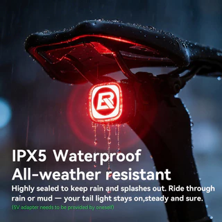 【TH Delivery】ROCKBROS จักรยาน IPX5 ไฟท้ายกันน้ําหลายรูปแบบอัจฉริยะเบรค Sensing Light Double-bracket MTB จักรยานเสือหมอบอุปกรณ์เสริม