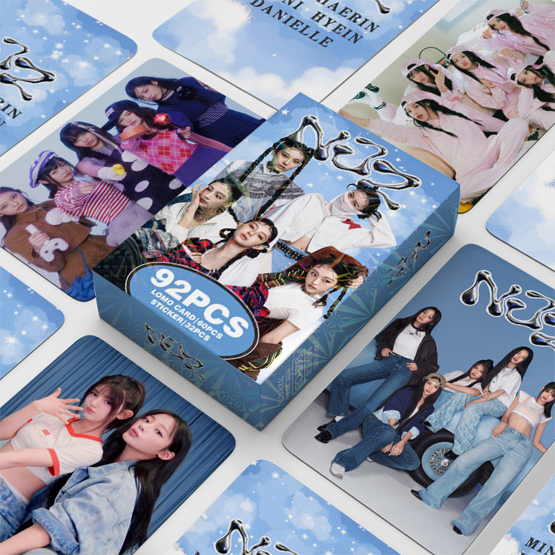 92 Photocards คลื่นเกาหลีสไตล์ใหม่ NJZ คอลเลกชันสินค้าภาพถ่าย KPOP สินค้า LOMO Photocard