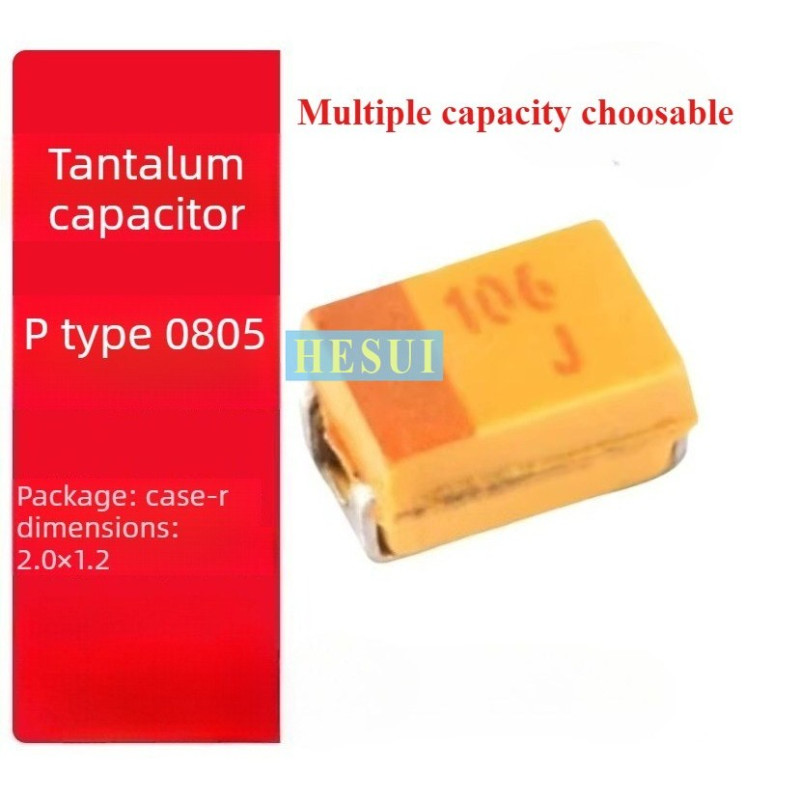 20pcs SMD P - ขนาดชิป Tantalum Capacitor 4.7uF 10uF 22uF 33uF 47uF 100uF 1uF 2uF 25V 16V 10V 6.3V Ta