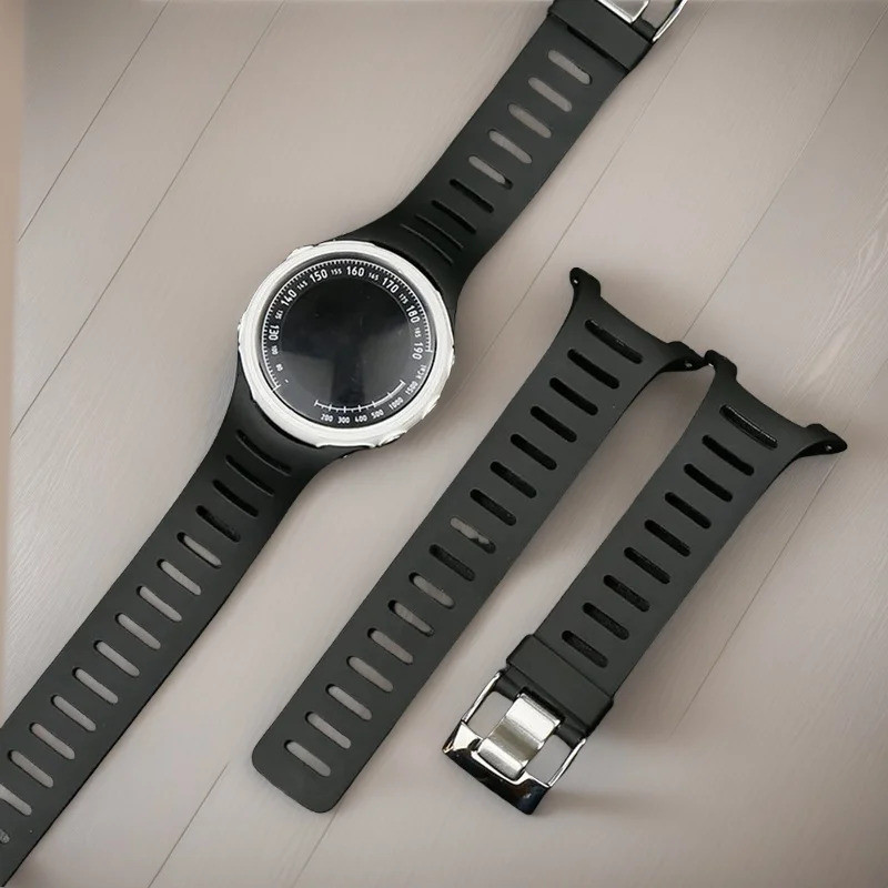 For Suunto T1 T1C T3 T3C T3D T4C T4D Sports Silicone WatchBand Soft Rubber Strap Men Pin Buckle Watc