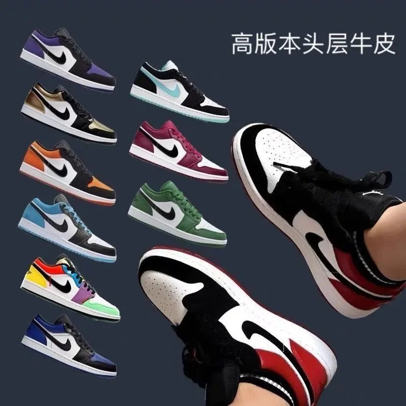 รองเท้าผ้าใบลําลอง.Low Top J 1 Low สำหรับทั้งชายและหญิง ออกแบบโดย Dior