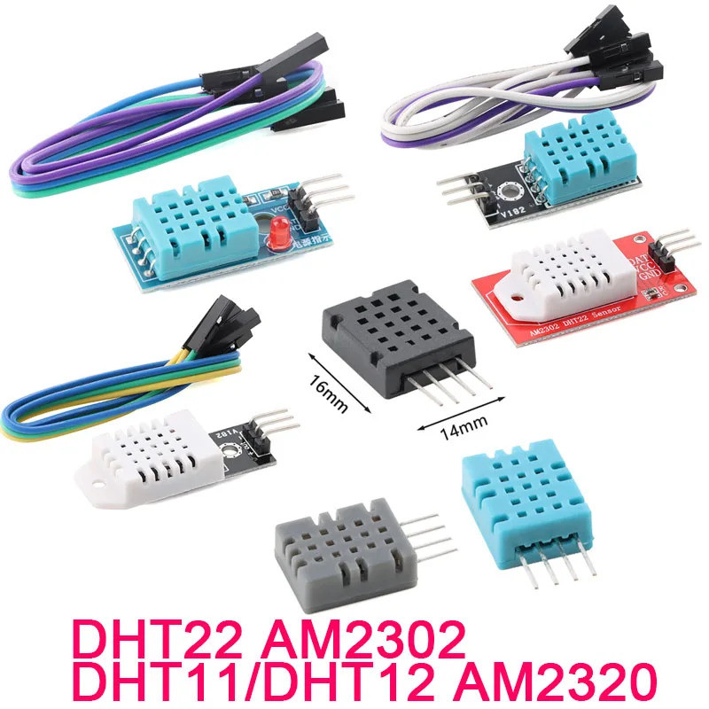 DHT22 AM2302 DHT11/DHT12 AM2320 ดิจิตอลอุณหภูมิความชื้นเซนเซอร์โมดูลสําหรับ Arduino Ultra-low Power 