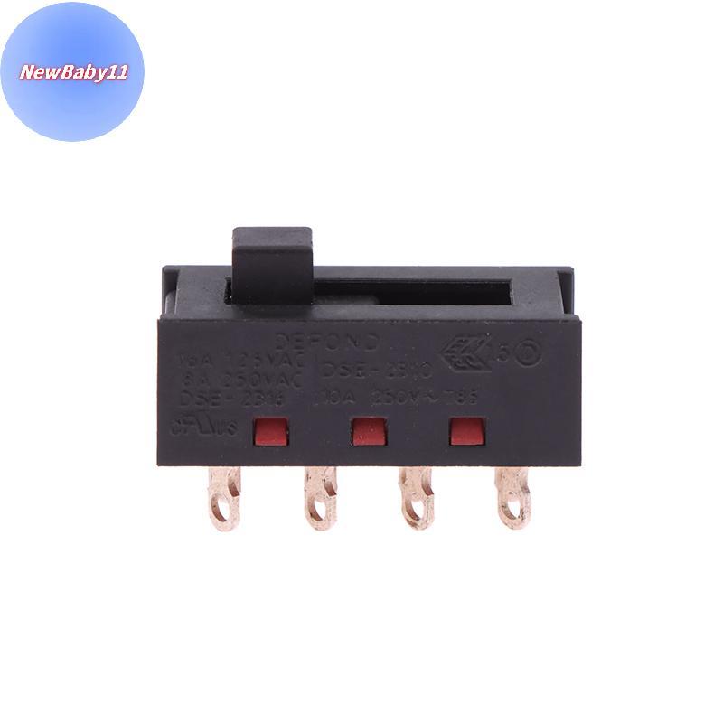 ONEBABY DSE-2310 Pointed Pins 8 ฟุต 3 ไฟล์ 8A250V Toggle Switch Bla สไลด์สวิทช์สําหรับเครื่องเป่าผมอะไหล่ TH