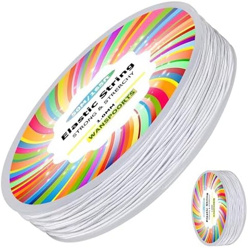 1mm 165ft Rainbow Stretchy Bracelet String, Sturdy Gradient Color Elastic String Elastic Bead Cord f
