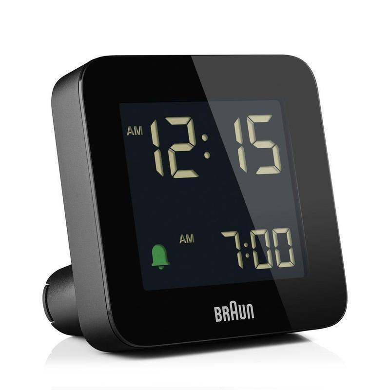 Jingzhou City Huhuaye Commercial Co., Ltd. Braun Braun German นาฬิกาปลุกขนาดเล็กเรียบง่ายทันสมัยดิจิตอล LCD นักเรียนข้างเตียงแบบพกพานาฬิกานาฬิกา BC09B