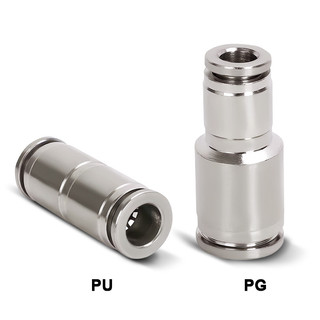 Push-in ทองแดงท่อ Quick Connector นิวเมติก air Fitting PU/PG ท่ออะแดปเตอร์ 8-6 10-8 4-12 มม.