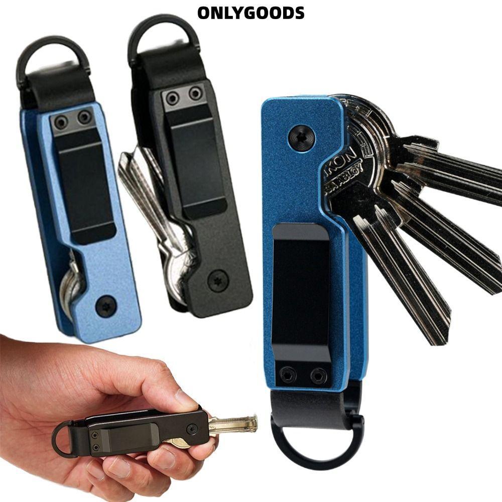 เฉพาะGOODS Key Holder, Metal Minimalist Key Organizer, Compact Holds 2-5 Keys Keys Bag Outdoor